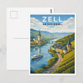 Zell Germany Vintage Travel Art Postkarte (Vorne/Hinten)