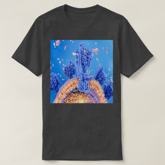 Zellatmung über die mitochondriale Membran T-Shirt (Design vorne)