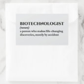 Zellbiologe - Funny Definition Rechteckiger Aufkleber (Tasche)