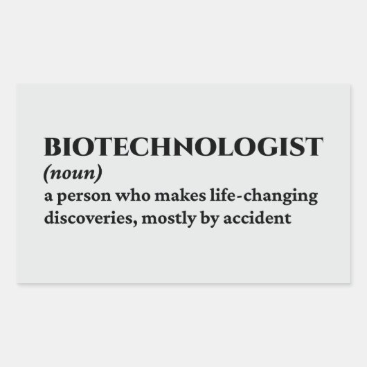 Zellbiologe - Funny Definition Rechteckiger Aufkleber (Vorderseite)