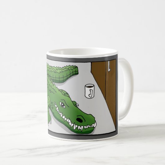 Zelle Croc Kaffee Kaffeetasse (VorderseiteRechts)