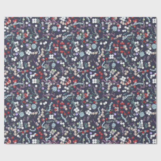 Zelle formt Mikrobiologie Geschenkpapier (Flach)