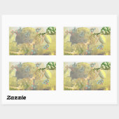 Zelle mit DNA-Aufklebern Rechteckiger Aufkleber (Blatt)