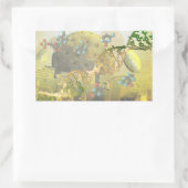 Zelle mit DNA-Aufklebern Rechteckiger Aufkleber (Tasche)