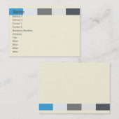 Zelle - mollig visitenkarte (Vorne/Hinten)