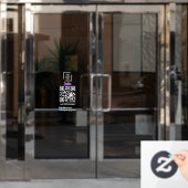 Zelle QR-Code-Scan-to-Pay-Fensteraufkleber Fensteraufkleber (Büro Tür)
