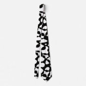 Zellen Abstraktion Schwarz-weiß Krawatte (Rückseite)