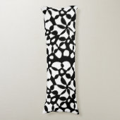 Zellen Abstraktion Schwarz-weiß Seitenschläferkissen (Vorderseite Vertikal)