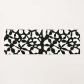 Zellen Abstraktion Schwarz-weiß Yogamatte (Rückseite (Horizontal))