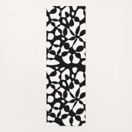 Zellen Abstraktion Schwarz-weiß Yogamatte