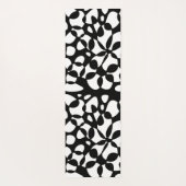 Zellen Abstraktion Schwarz-weiß Yogamatte (Rückseite)