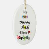 Zellen-Block-Tango-Verzierung Keramik Ornament (Rechts)