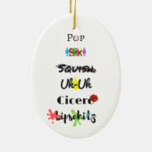 Zellen-Block-Tango-Verzierung Keramik Ornament (Hinten)