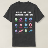 Zellen des immunen Systems Biologie Molekulare Bio T-Shirt (Design vorne)