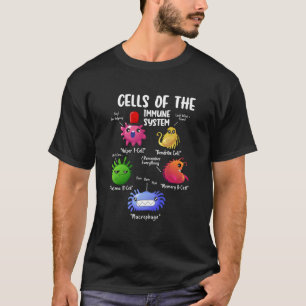 Zellen des Immunsystems Biologie nennt Wissenschaf T-Shirt