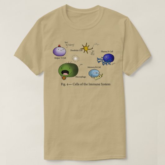 Zellen des Immunsystems T-Shirt (Design vorne)