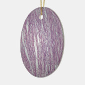 Zellen des menschlichen Gebärmuttergewebes mit Keramikornament (Links)