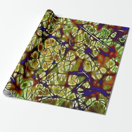 Zellen-gesunde medizinische Neuronen Geschenkpapier (Ungerollt)