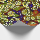 Zellen-gesunde medizinische Neuronen Geschenkpapier (Ecke)