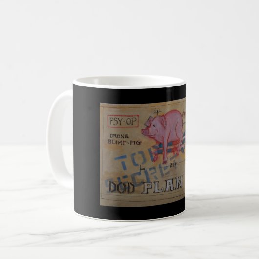 Zellen-Schwein-Tasse Tasse (Vorderseite Links)