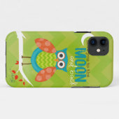 Zellen-Telefon-Abdeckung/Liebe Sie zur Mond ~ Eule Case-Mate iPhone Hülle (Rückseite (Horizontal))