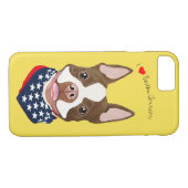 Zellen-Telefon-Kasten Boston-Terrier-(Brown) Case-Mate iPhone Hülle (Rückseite (Horizontal))