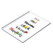 Zellenblock-Tango-Journal Notizblock (Linke Seite)