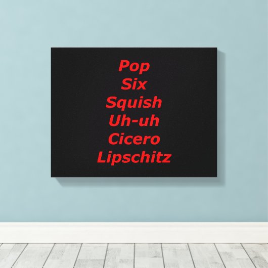 Zellenblock-Tango Leinwanddruck (Insitu (Holzboden))