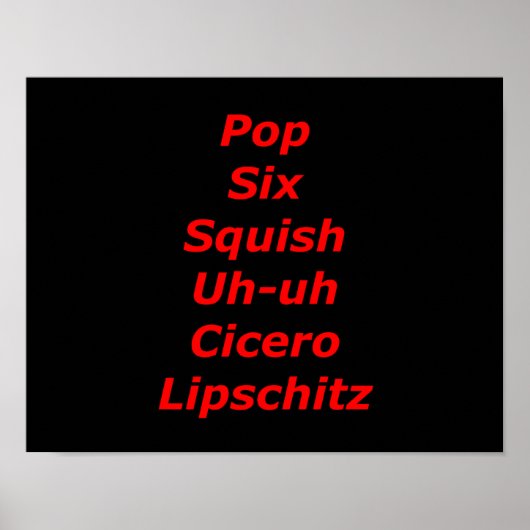 Zellenblock-Tango Poster (Vorne)