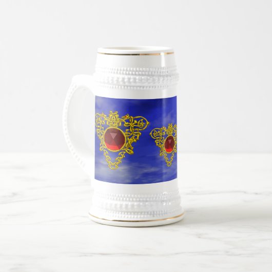 ZELLENHERZ BIERGLAS (Vorderseite Links)