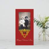 ZELLENHERZ FEIERTAGSKARTE (Stehend Vorderseite)