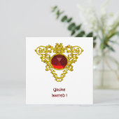 ZELLENHERZweiß Einladung (Stehend Vorderseite)