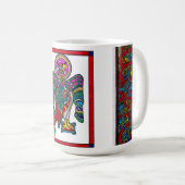 ZELLENKUNST KAFFEETASSE (VorderseiteRechts)