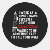 Zellenturm Kletterturm Runder Aufkleber (Vorderseite)