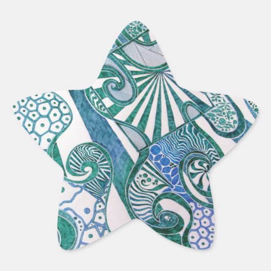 Zellenwände Sternkleber Stern-Aufkleber (Vorderseite)