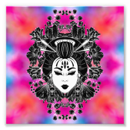 ZELLESTIAL MYSTICAL JAPANESE GEISHA SPIRIT FOTODRUCK