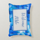 ZELLESTIELLE BLUE PAPIER SCHWACH WILLKOMMEN BABY i Dekokissen (Vorderseite(Vertikal))