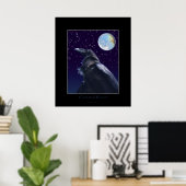 ZELLESTIL RAVEN & MOON Art Print Poster (Heimbüro)