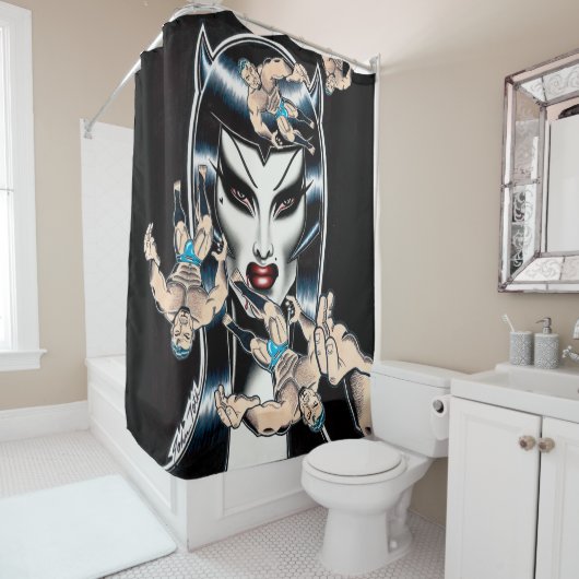 zellgebunden duschvorhang (Beispiel)