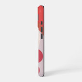 Zellhülle mit orangefarbener iPhone 16 hülle (Linke Seite)