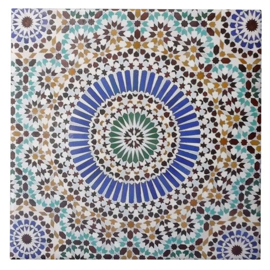 Zellige Marocain Fliese (Vorderseite)
