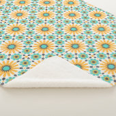 Zellige-Strahlung: farbenfrohe andalusische Geomet Sherpadecke (3/4)