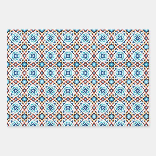 Zellij-Muster - Geschenkpapier Set (Vorderseite)