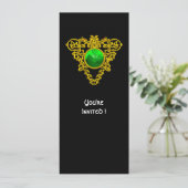 ZELLISCHES HERZ MIT KLEEBLATT ST PATRICK'S DAY PAR EINLADUNG (Stehend Vorderseite)