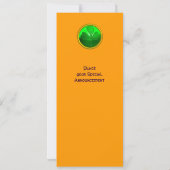 ZELLISCHES HERZ MIT KLEEBLATT ST PATRICK'S DAY PAR EINLADUNG (Rückseite)