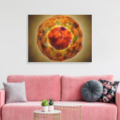 Zellkerne mit Chromosom 3 Leinwanddruck (Insitu (Wohnzimmer))