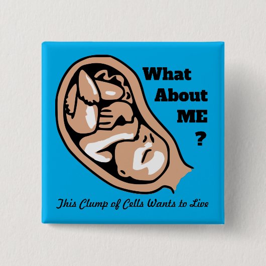 Zellklumpen oder Baby PRO-LIFE Button (Vorderseite)