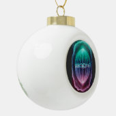 Zellteilung Keramik Kugel-Ornament (Links)