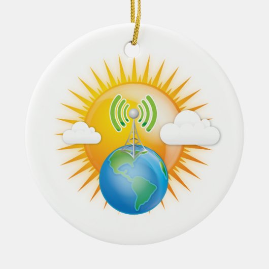 ZELLTOWER EARTH KERAMIK ORNAMENT (Vorne)