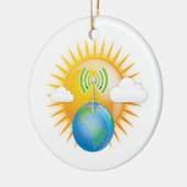 ZELLTOWER EARTH KERAMIK ORNAMENT (Links)